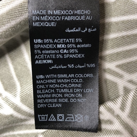 Chico’s Travelers Classic Printed Drape-Neck Top - Picture 7 of 7